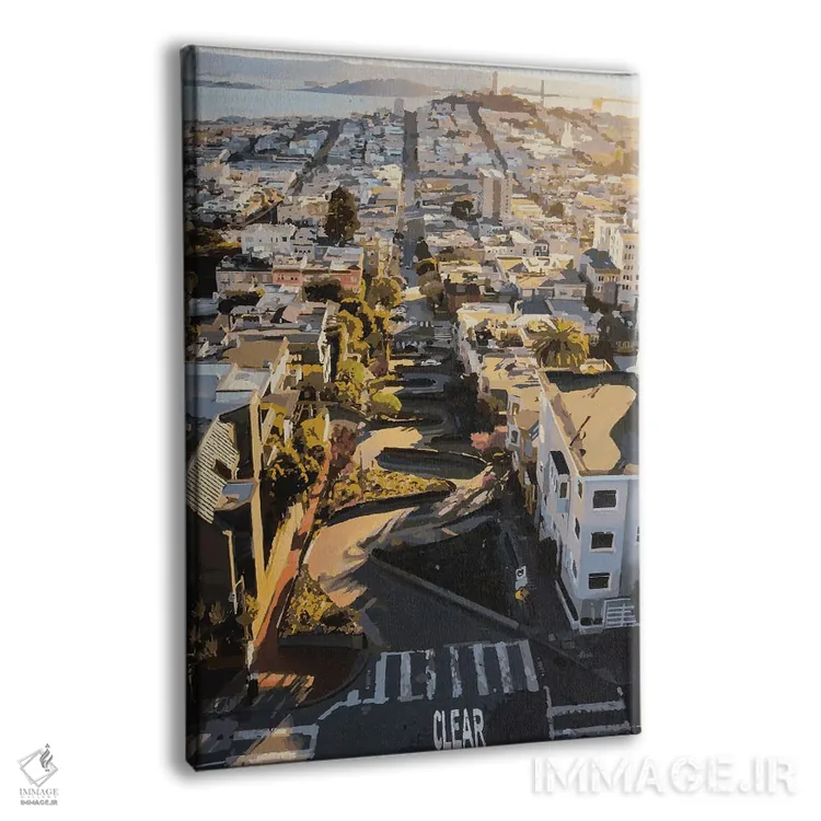 تابلو دکوراتیو خیابان لومبارد اثر مارکو باربریو - نمای پرسپکتیو محصول
