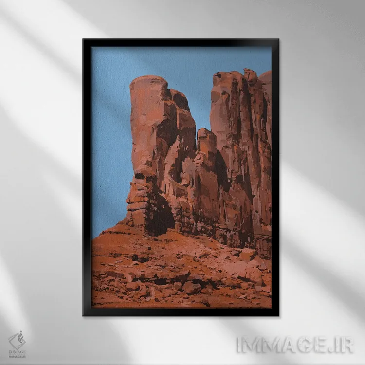 تابلو دکوراتیو محشر است اثر مارکو باربریو - نمای قابدار مشکی