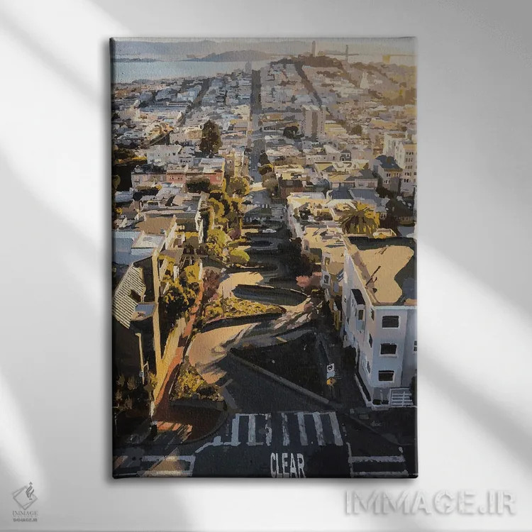 تابلو دکوراتیو خیابان لومبارد اثر مارکو باربریو - نمای روبهرو روی دیوار