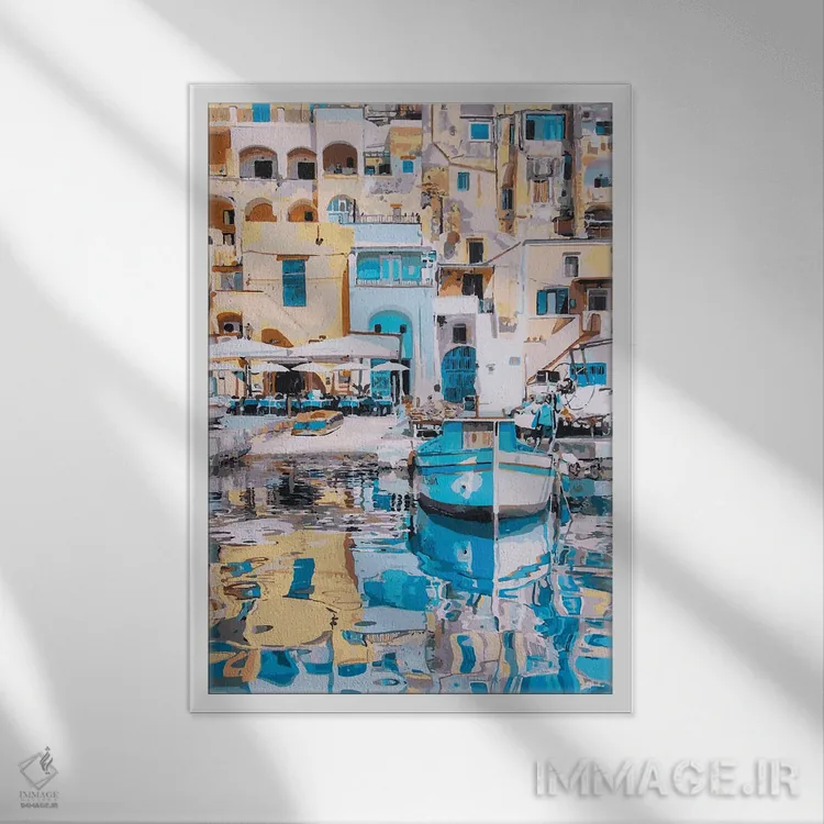 تابلو دکوراتیو پروچیدا سه اثر مارکو باربریو - نمای قابدار سفید