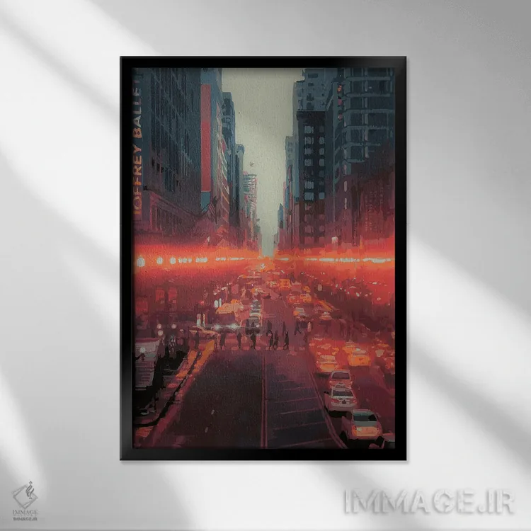 تابلو دکوراتیو باله جوفری اثر مارکو باربریو - نمای قابدار مشکی