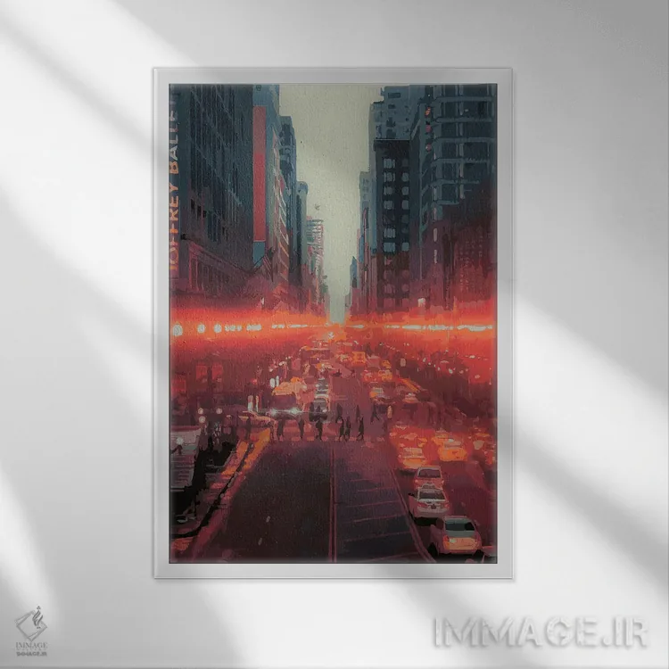 تابلو دکوراتیو باله جوفری اثر مارکو باربریو - نمای قابدار سفید