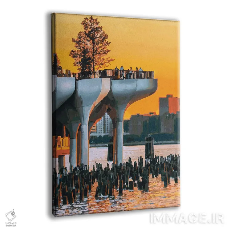 تابلو دکوراتیو جزیره کوچک اثر مارکو باربریو - نمای پرسپکتیو محصول