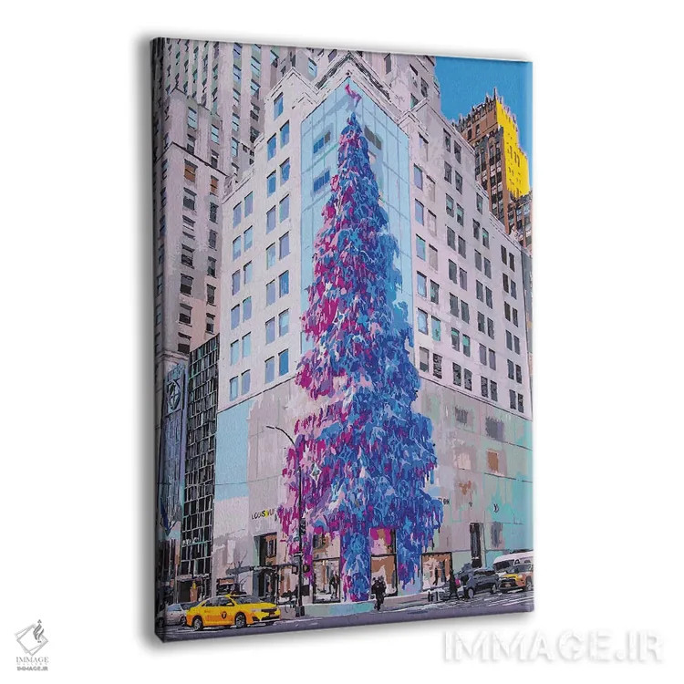 تابلو دکوراتیو کریسمس مبارک اثر مارکو باربریو - نمای پرسپکتیو محصول