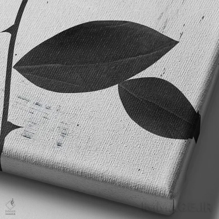 تابلو دکوراتیو رز پارچه ای اثر روبن ایرلند - نمای نزدیک بافت بوم