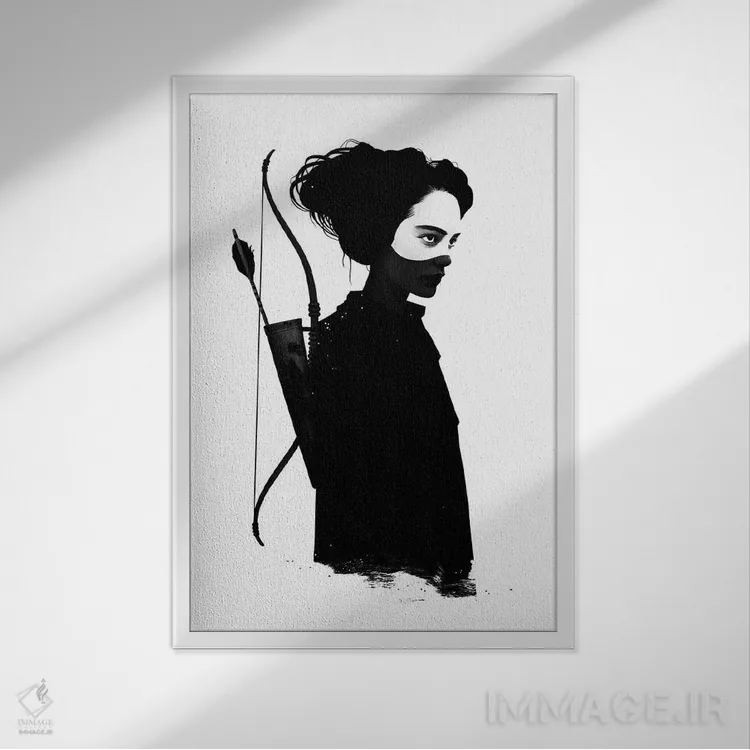 تابلو دکوراتیو چهار دل اثر روبن ایرلند - نمای قابدار سفید