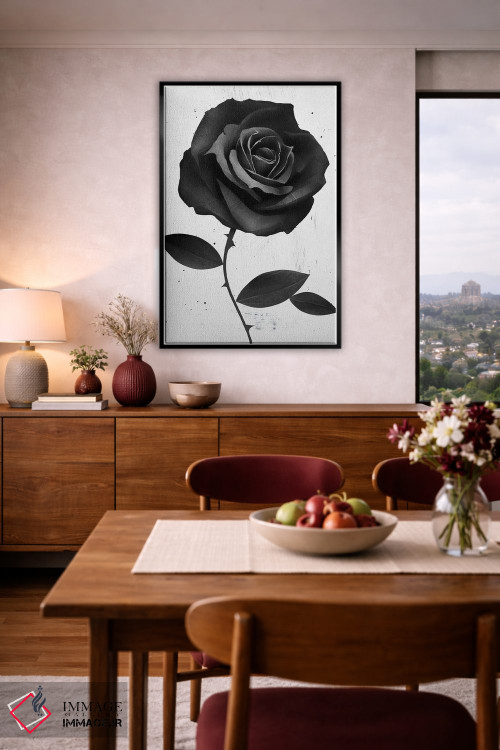 تابلو دکوراتیو رز پارچه ای اثر روبن ایرلند - D3B