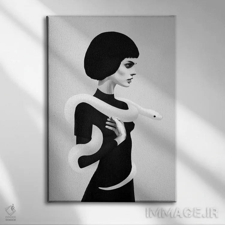 تابلو دکوراتیو فقط کپی پوست اثر روبن ایرلند - نمای روبهرو روی دیوار