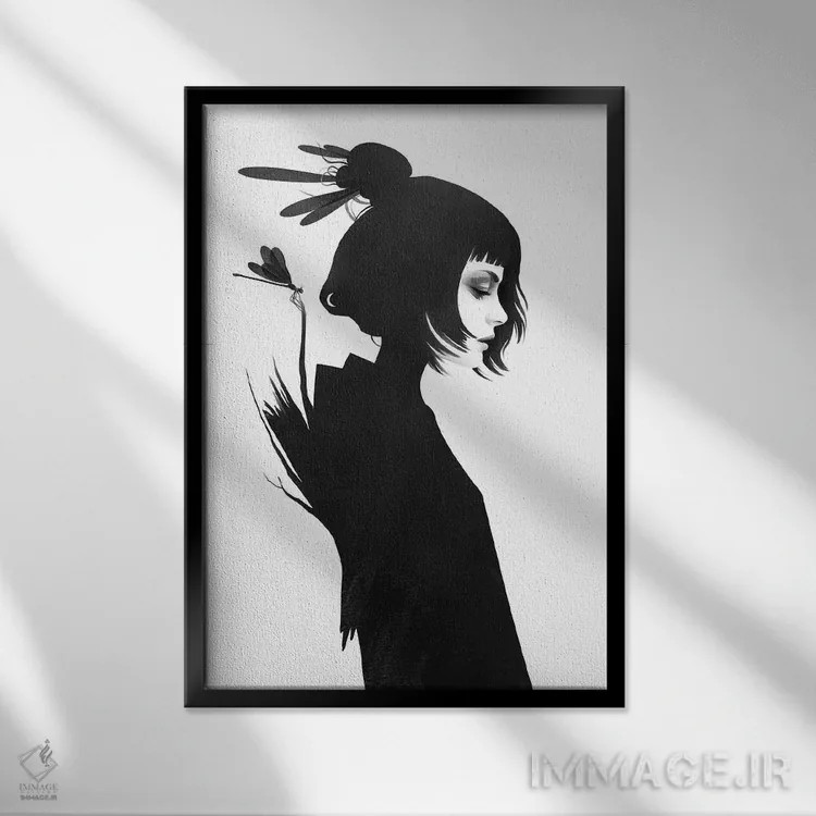 تابلو دکوراتیو گذرگاه اثر روبن ایرلند - نمای قابدار مشکی