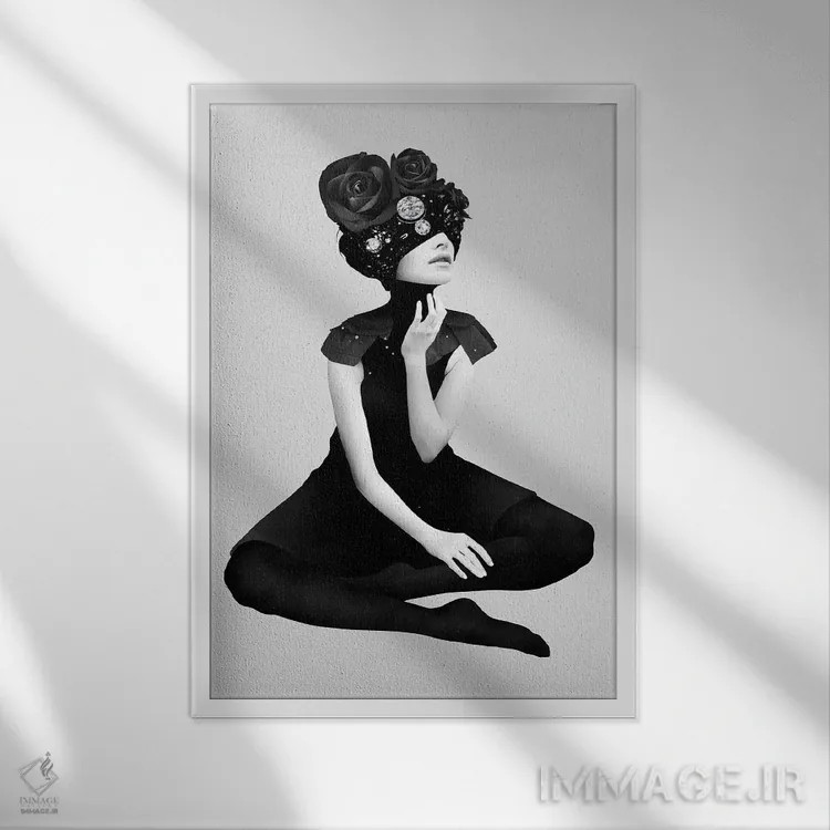تابلو دکوراتیو فلج اثر روبن ایرلند - نمای قابدار سفید