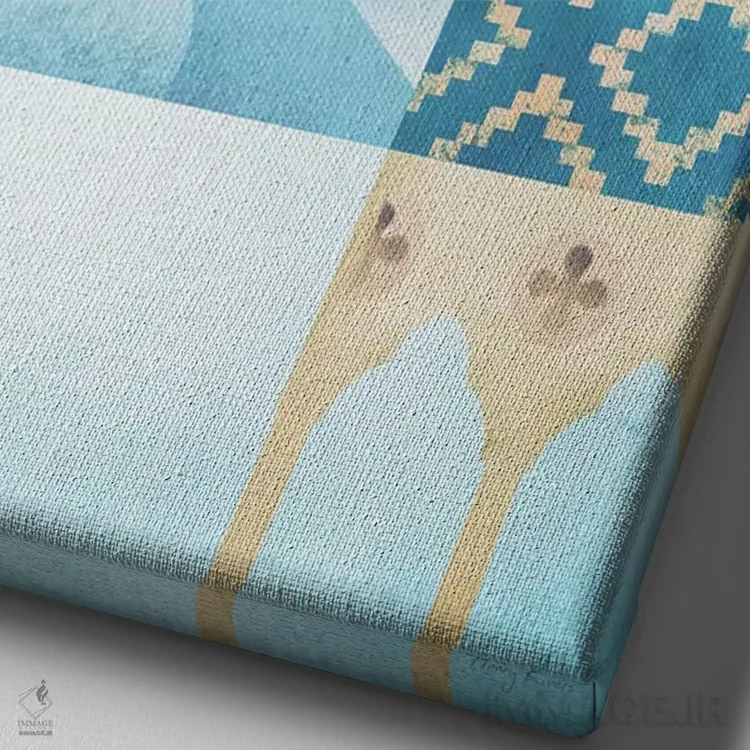 تابلو دکوراتیو ونیز اثر هنری ریورز - نمای نزدیک بافت بوم