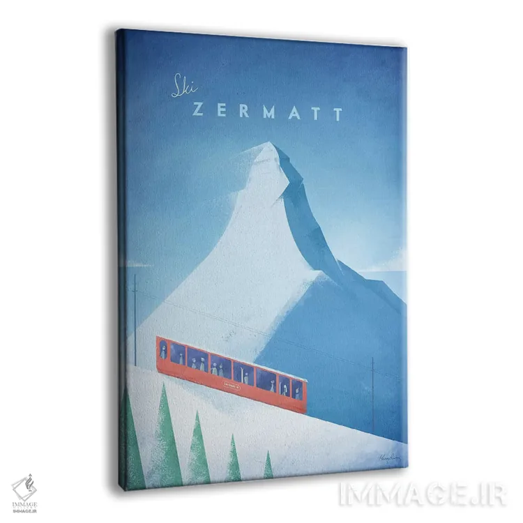 تابلو دکوراتیو زرمات اثر هنری ریورز - نمای پرسپکتیو محصول