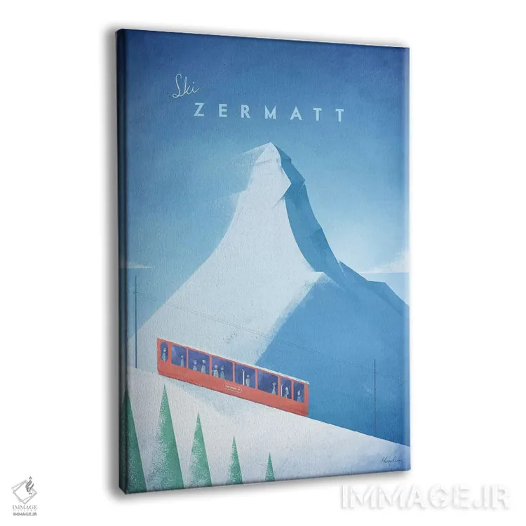 تابلو دکوراتیو زرمات اثر هنری ریورز - نمای پرسپکتیو محصول