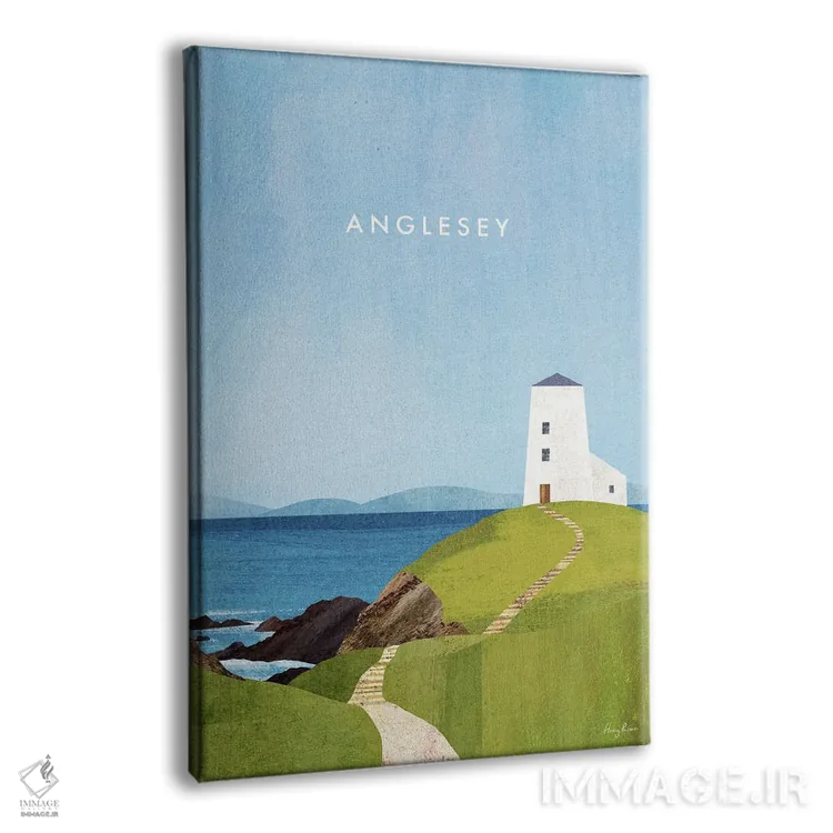 تابلو دکوراتیو Wales Travel Poster,پوستر سفر آنگلسی اثر هنری ریورز - نمای پرسپکتیو محصول