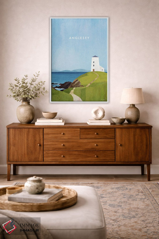 تابلو دکوراتیو Wales Travel Poster,پوستر سفر آنگلسی اثر هنری ریورز - D3W