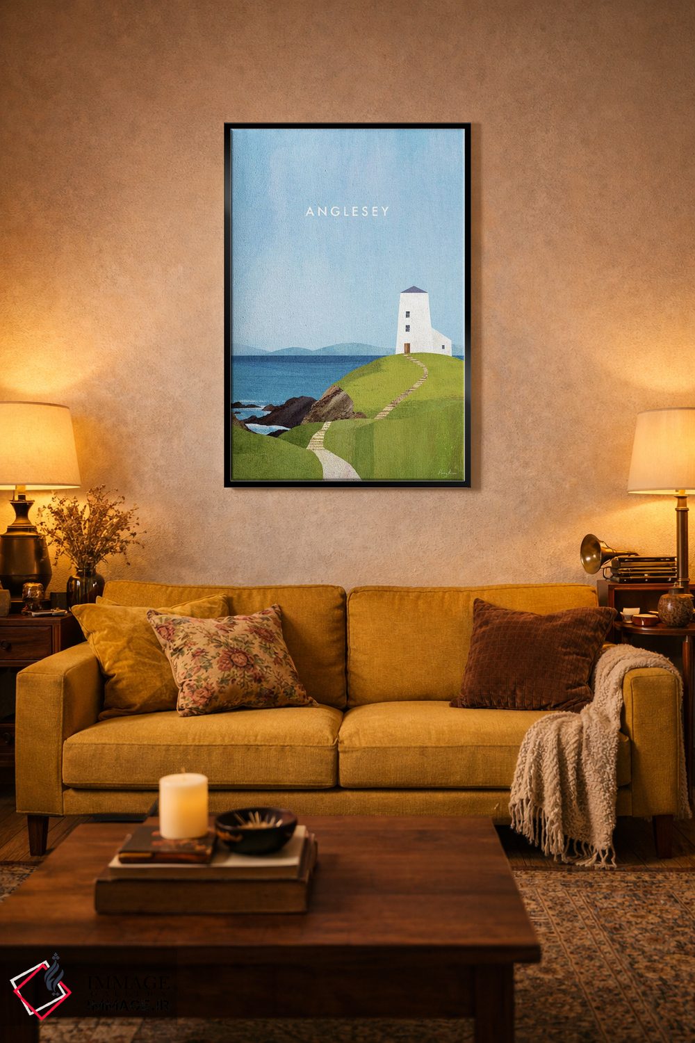 تابلو دکوراتیو Wales Travel Poster,پوستر سفر آنگلسی اثر هنری ریورز - D4B