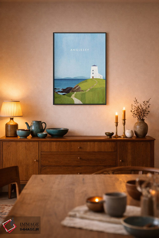 تابلو دکوراتیو Wales Travel Poster,پوستر سفر آنگلسی اثر هنری ریورز - D6B