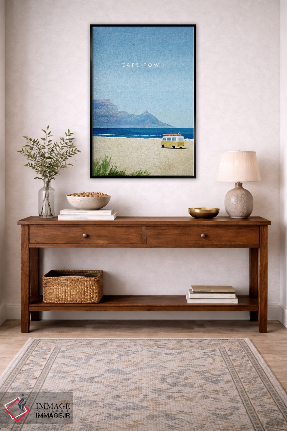 تابلو دکوراتیو South Africa Travel Poster,پوستر سفر کیپ تاون اثر هنری ریورز - D4B