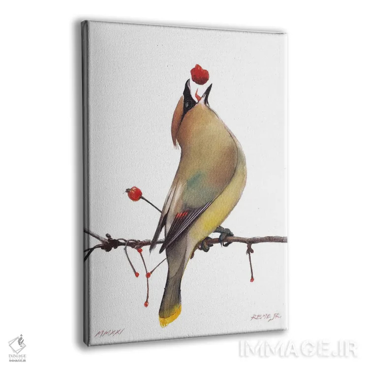 تابلو دکوراتیو پرنده شماره ۱۶۴ اثر رم جونیور - نمای پرسپکتیو محصول