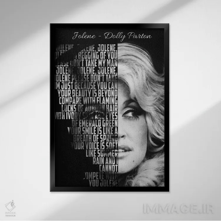تابلو دکوراتیو جولین اثر گوناوان آر بی - نمای قابدار مشکی