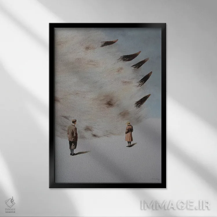 تابلو دکوراتیو یافتن اثر رودولف کوزوو - نمای قابدار مشکی