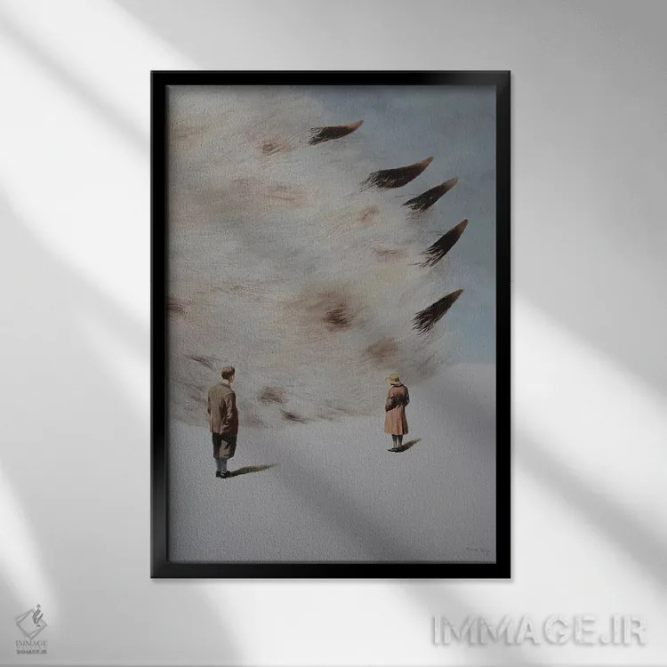 تابلو دکوراتیو یافتن اثر رودولف کوزوو - نمای قابدار مشکی