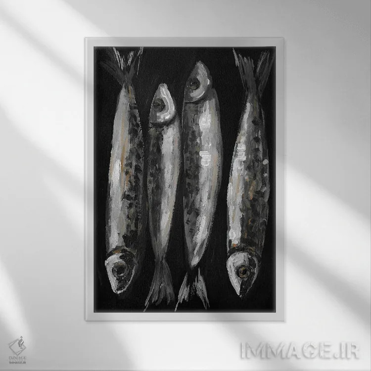 تابلو دکوراتیو سارباور ها اثر رومانا خومین - نمای قابدار سفید