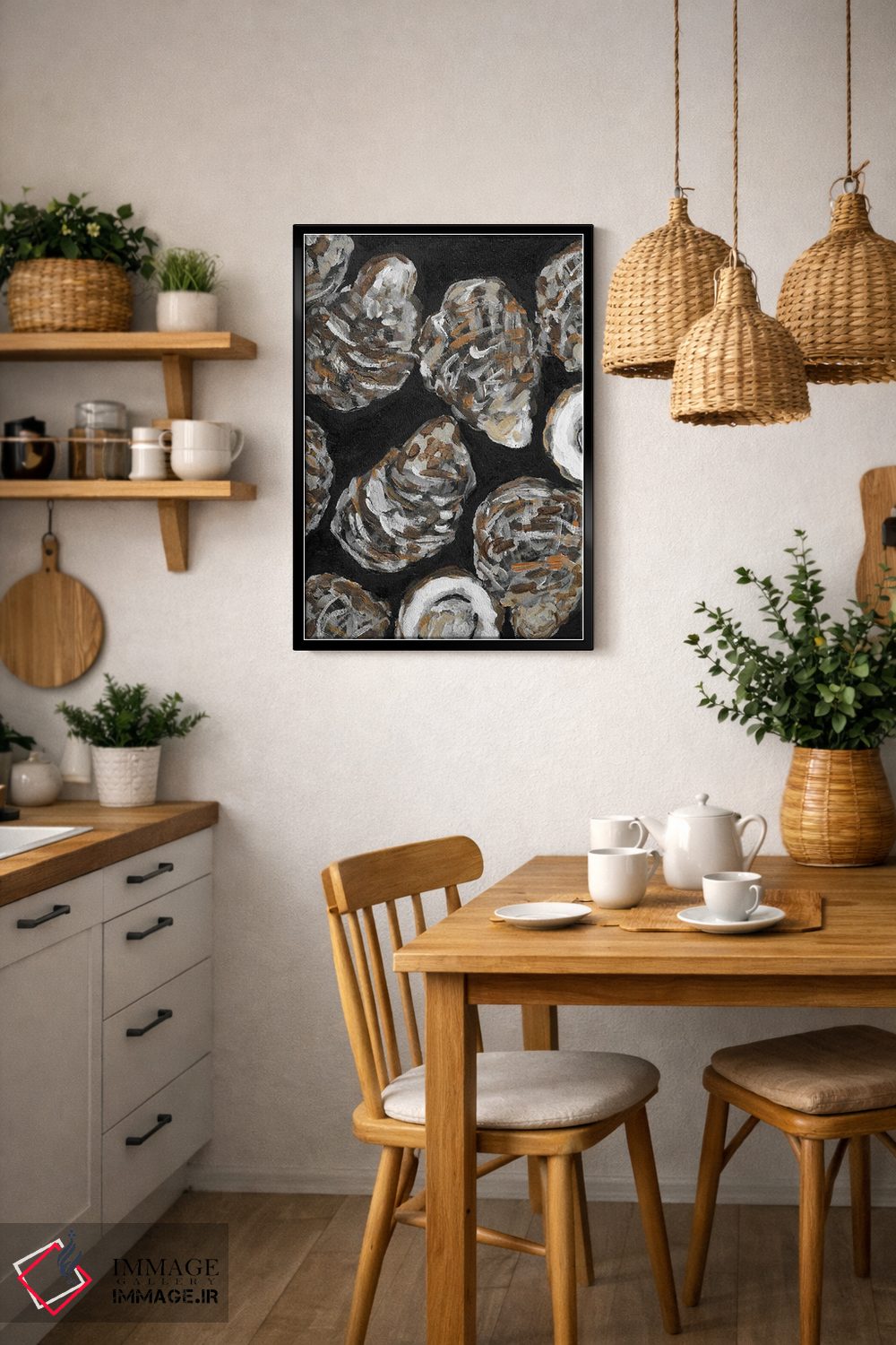 تابلو دکوراتیو صدف ها اثر رومانا خومین - D6B