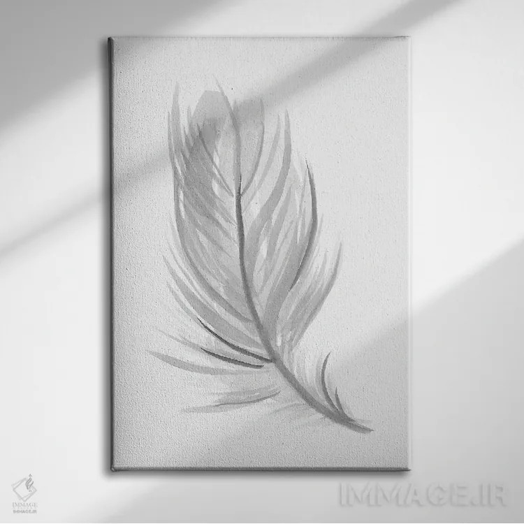 تابلو دکوراتیو پر اثر رومانا خومین - نمای روبهرو روی دیوار