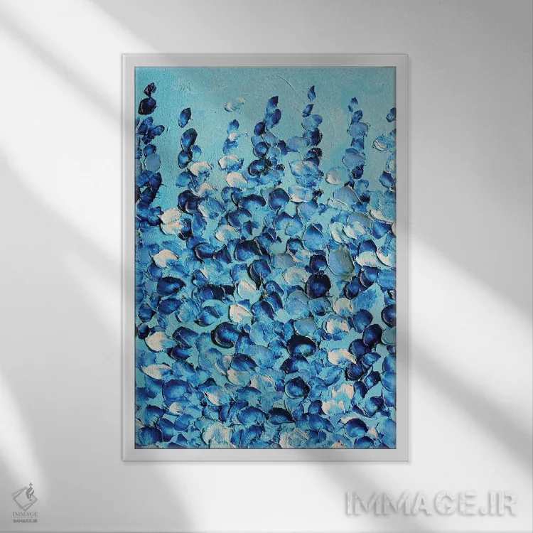 تابلو دکوراتیو اسطوخودوس اثر رومانا خومین - نمای قابدار سفید