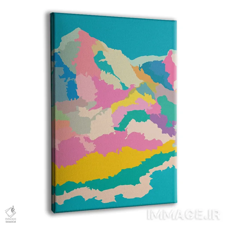 تابلو انتزاعی مناظر ارتفاعات انتزاعی اثر مرل کالسن - نمای پرسپکتیو محصول