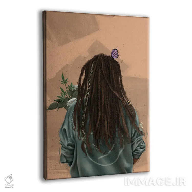 تابلو دکوراتیو قفل شده اثر رول آپ اند پینت - نمای پرسپکتیو محصول