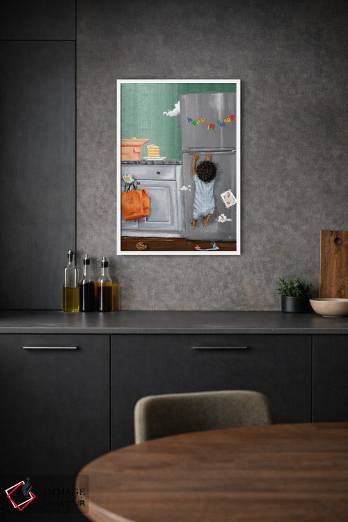 تابلو دکوراتیو هله هوله اثر رول آپ اند پینت - D1W