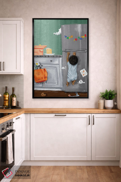 تابلو دکوراتیو هله هوله اثر رول آپ اند پینت - D2B