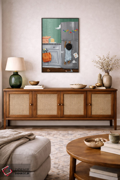 تابلو دکوراتیو هله هوله اثر رول آپ اند پینت - D4B