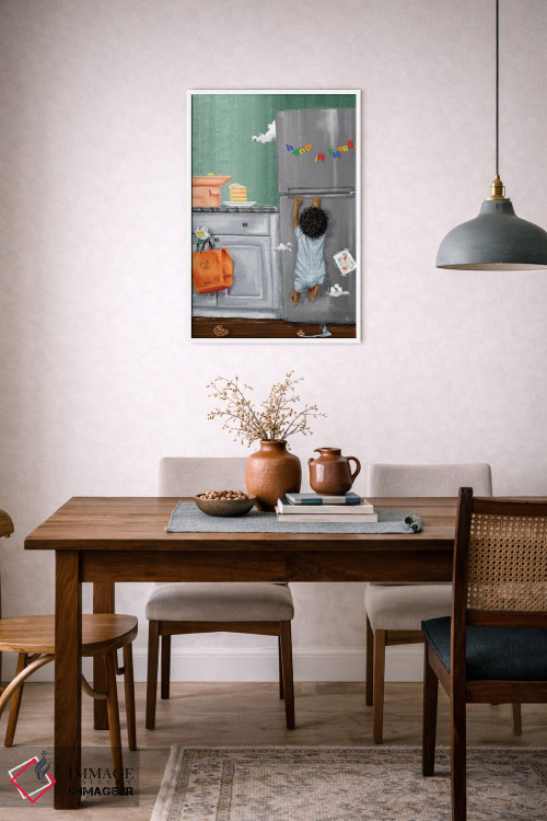 تابلو دکوراتیو هله هوله اثر رول آپ اند پینت - D5W