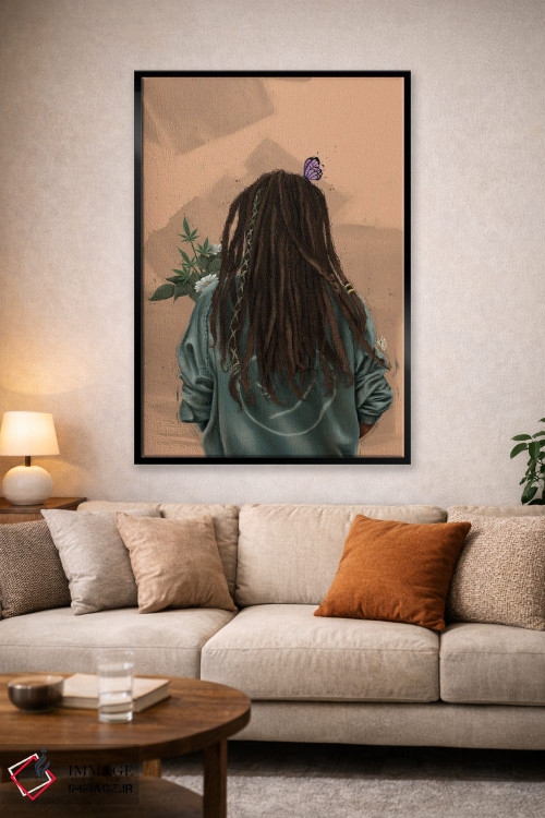 تابلو دکوراتیو قفل شده اثر رول آپ اند پینت - D1B