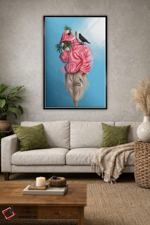 تابلو دکوراتیو مترسک اصلی اثر رول آپ اند پینت - D1B