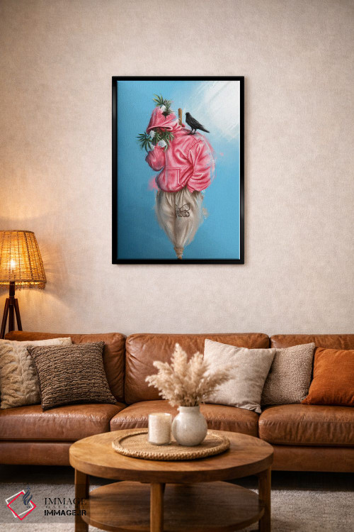 تابلو دکوراتیو مترسک اصلی اثر رول آپ اند پینت - D2B