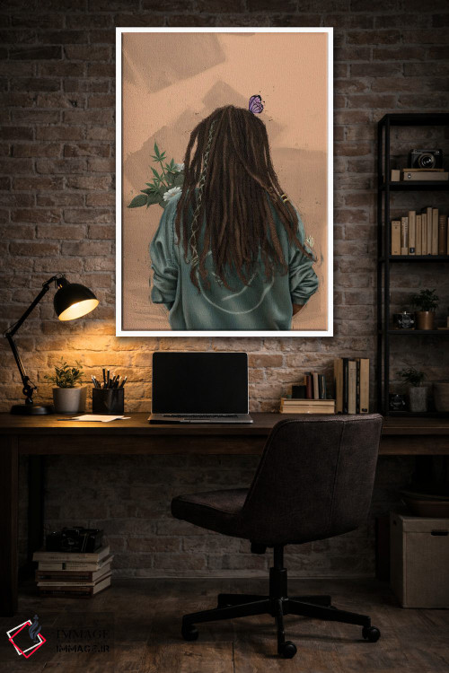 تابلو دکوراتیو قفل شده اثر رول آپ اند پینت - D4W