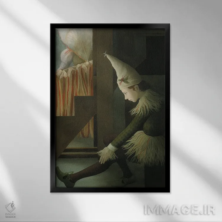 تابلو دکوراتیو و این ها پری نیستند اثر رزالین لاینز - نمای قابدار مشکی
