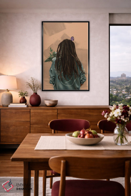 تابلو دکوراتیو قفل شده اثر رول آپ اند پینت - D5B