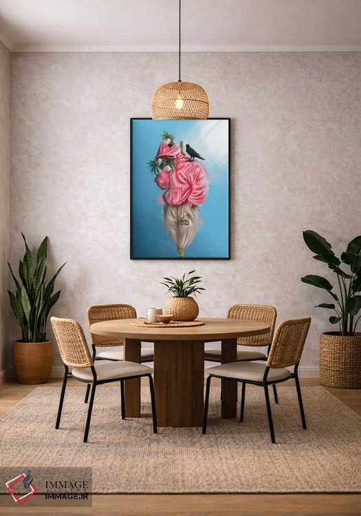 تابلو دکوراتیو مترسک اصلی اثر رول آپ اند پینت - D3B