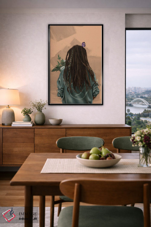 تابلو دکوراتیو قفل شده اثر رول آپ اند پینت - D6B