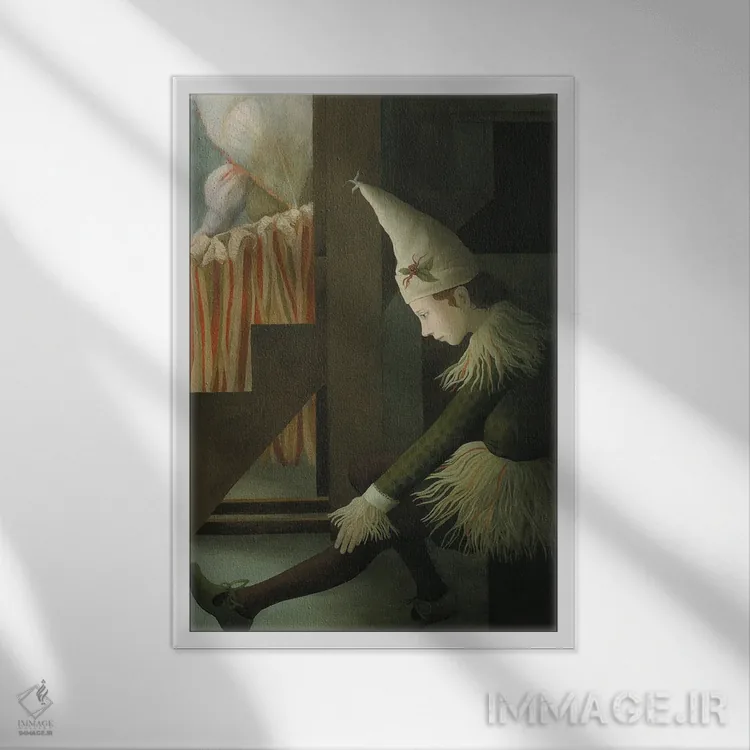 تابلو دکوراتیو و این ها پری نیستند اثر رزالین لاینز - نمای قابدار سفید