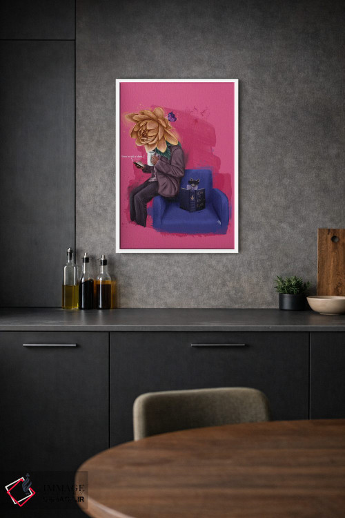 تابلو دکوراتیو چگونه پیچیدن اثر رول آپ اند پینت - D1W