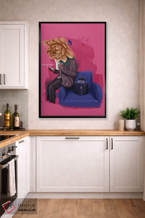 تابلو دکوراتیو چگونه پیچیدن اثر رول آپ اند پینت - D2B