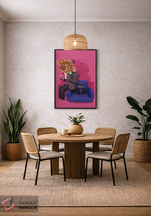 تابلو دکوراتیو چگونه پیچیدن اثر رول آپ اند پینت - D4B