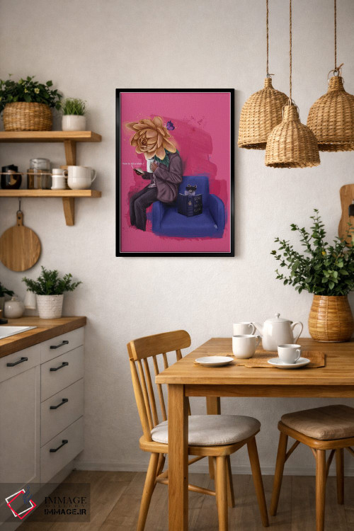 تابلو دکوراتیو چگونه پیچیدن اثر رول آپ اند پینت - D6B