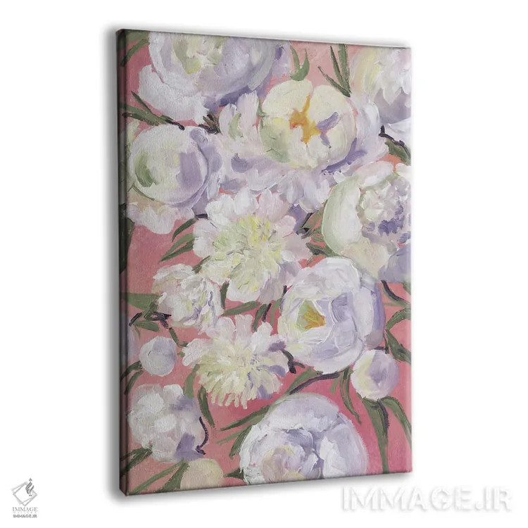 تابلو دکوراتیو دسته گل نقاشی وار کینسلی اثر بلرز بای ای آی - نمای پرسپکتیو محصول